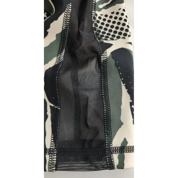 Adidas Leggings M High Rise 7/8 Believe This Green Black Mesh - Picture 12 of 15